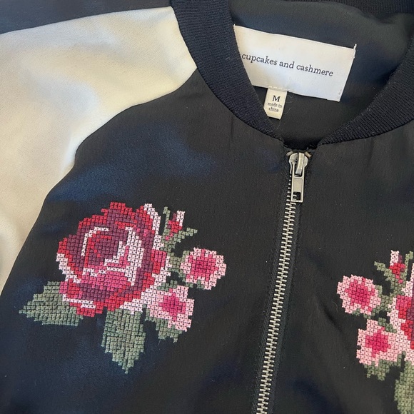 Cupcakes & Cashmere Embroidered Bomber - Picture 2 of 5